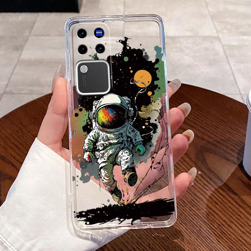 Jelly Casing For Vivo V30 Pro V2319 VivoV30 V2318 Clear Silicone Soft TPU Back Cover Cute Cat Rabbit Heart Protective Case