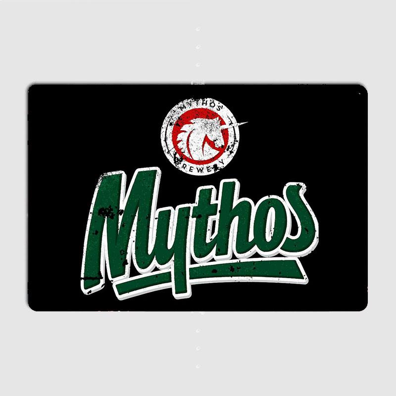 

Mythos Brewery - Greece Beer Retro Pub Poster Metal Sign Custom Bar indoor Wall Decoration Room Decor Tin Home Decor 20x30cm（7.8x11.8inch）