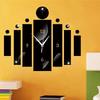 1pc DIY Creative Home Decoration Strip Rectangular Clock Mirror Wall Sticker Living Room Silent Mirror Wall Clock Wall Sticker