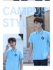 2022 Blue School Uniform Set: Summer Short Sleeve Sportswear for Primary, Junior High & High School