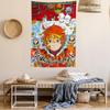The Promised Neverland Manga Cover Wall Tapestry Emma Character Art Stylish Room Accent for Shonen Anime Manga Fans