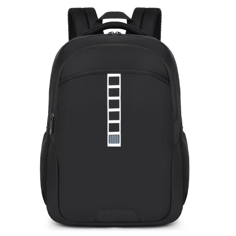 Men's business and leisure backpack, light travel, reflective strip, large capacity backpack,