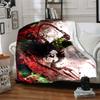 1Pc Vibrant Abstract Fusion Flannel Blanket, Soft And Comfortable, Casual Warm, Camping Travel, Christmas, Halloween Xmas Gift S1503