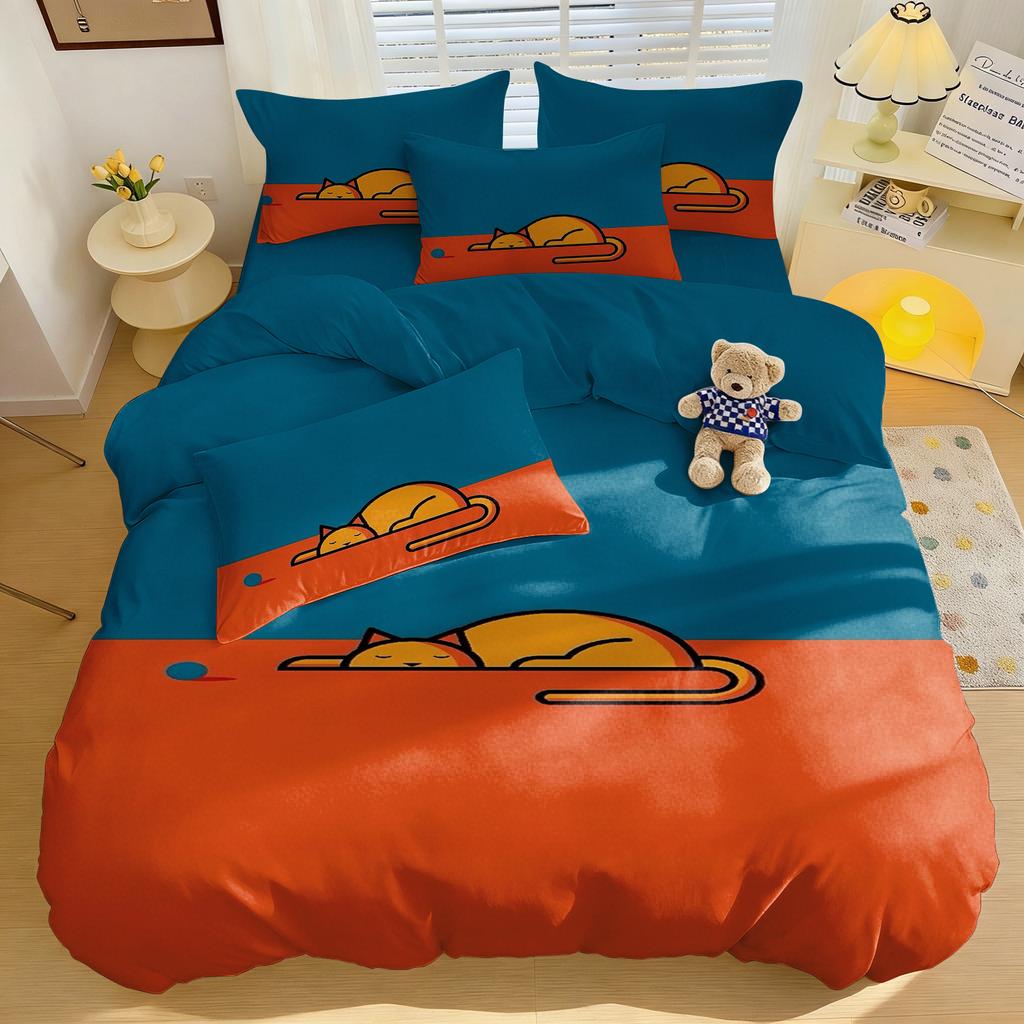Children'S And Teenagers' Bedding Set 3D Cartoon Printed Duvet Cover Adult Child Bedroom Decoration Single Double Large Size