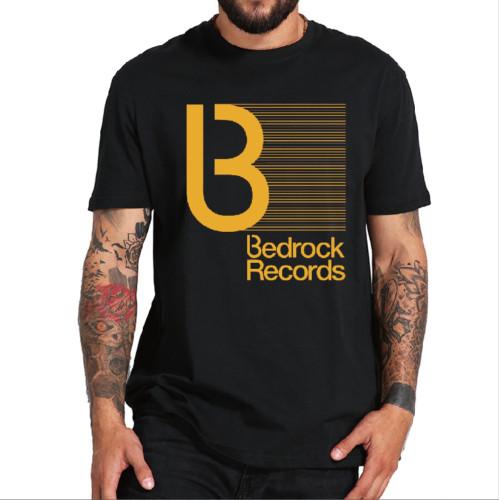 Bedrock Records Progressive House Music Record Label Mens T-Shirt Cotton Unisex T-Shirt