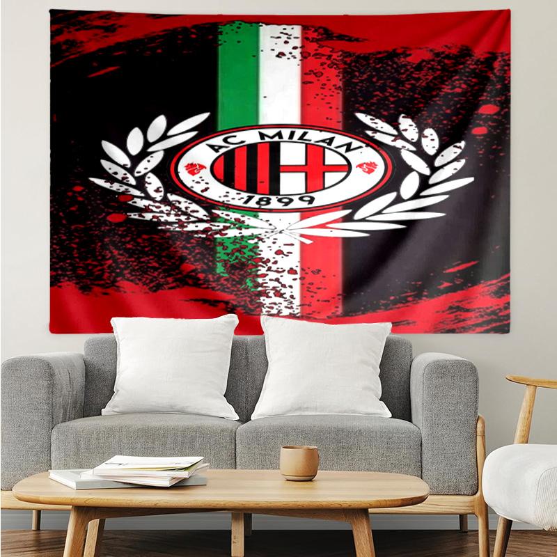 Ac Milan Tapestry Hanging for Bedroom,Livingroom, Playroom,Decor Art Room Wall Tapestry Holiday and Birthday Gifts