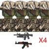 Non-Toxic Moc Ww2 The Vietnam War Military Soldeirs Building Blocks Vietnamese American Army Infantry Helmets Weapons Bricks Toys Children