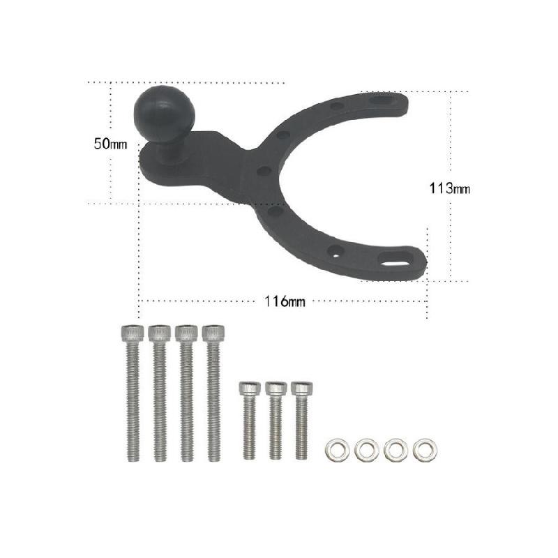 Motorcycle Gas Tank Mount Gps Phone Camera Bracket Hoder For Suzuki Bmw Black