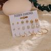 Classic Earrings 12 Pairs / Set Personalized Fashion Earring Set Suitable for Feminine Jewelry Earrings Jewelry