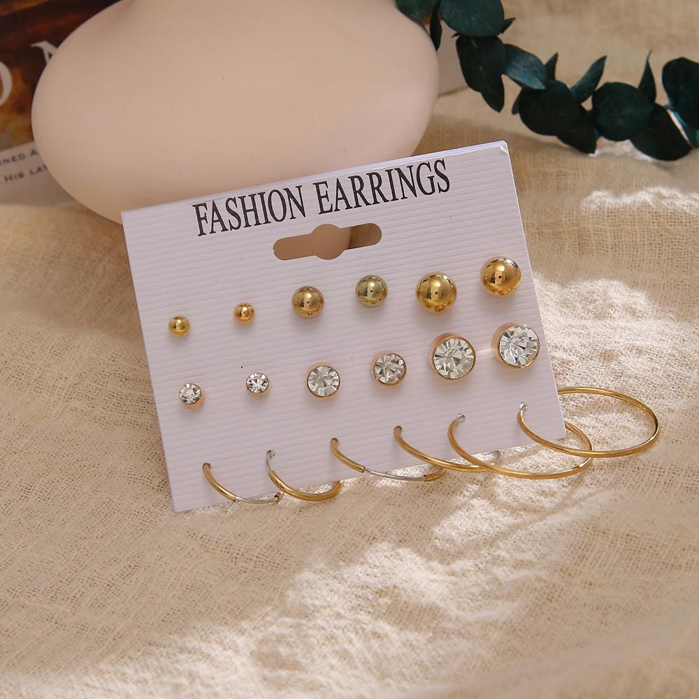 Classic Earrings 12 Pairs / Set Personalized Fashion Earring Set Suitable for Feminine Jewelry Earrings Jewelry