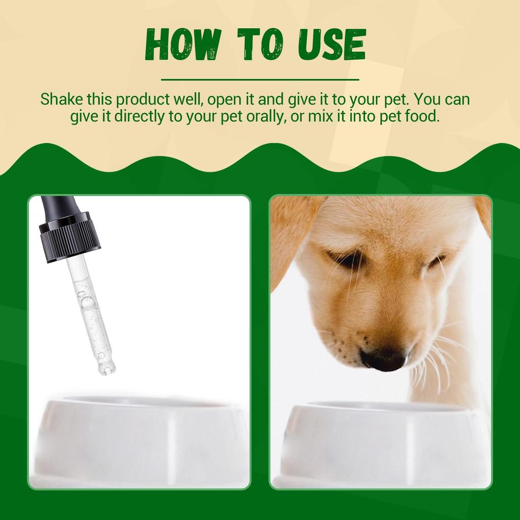 YEGBONG Doplněk stravy pro domácí zvířata Zvýšená energie Doplněk vitality pro psy a kočky Péče o tělo domácího zvířete