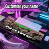 Custom Name Personalized Ghostbusters Pattern Mousepad, Laptop PC Desk Mat, Decorative Desk Mat for Home Keyboard Pad Gift