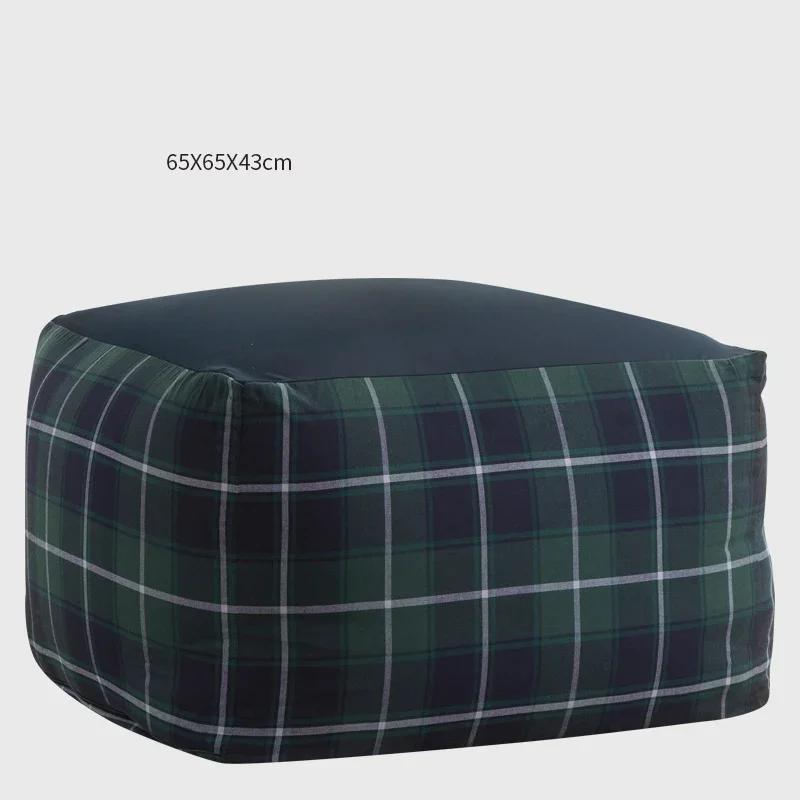 Japanese Style Soft Lazy Sofa Cozy Single Chair Unfilled Lounge Bean Bag Sofa Cover Home Pouf Couch Tatami Living Room Furniture