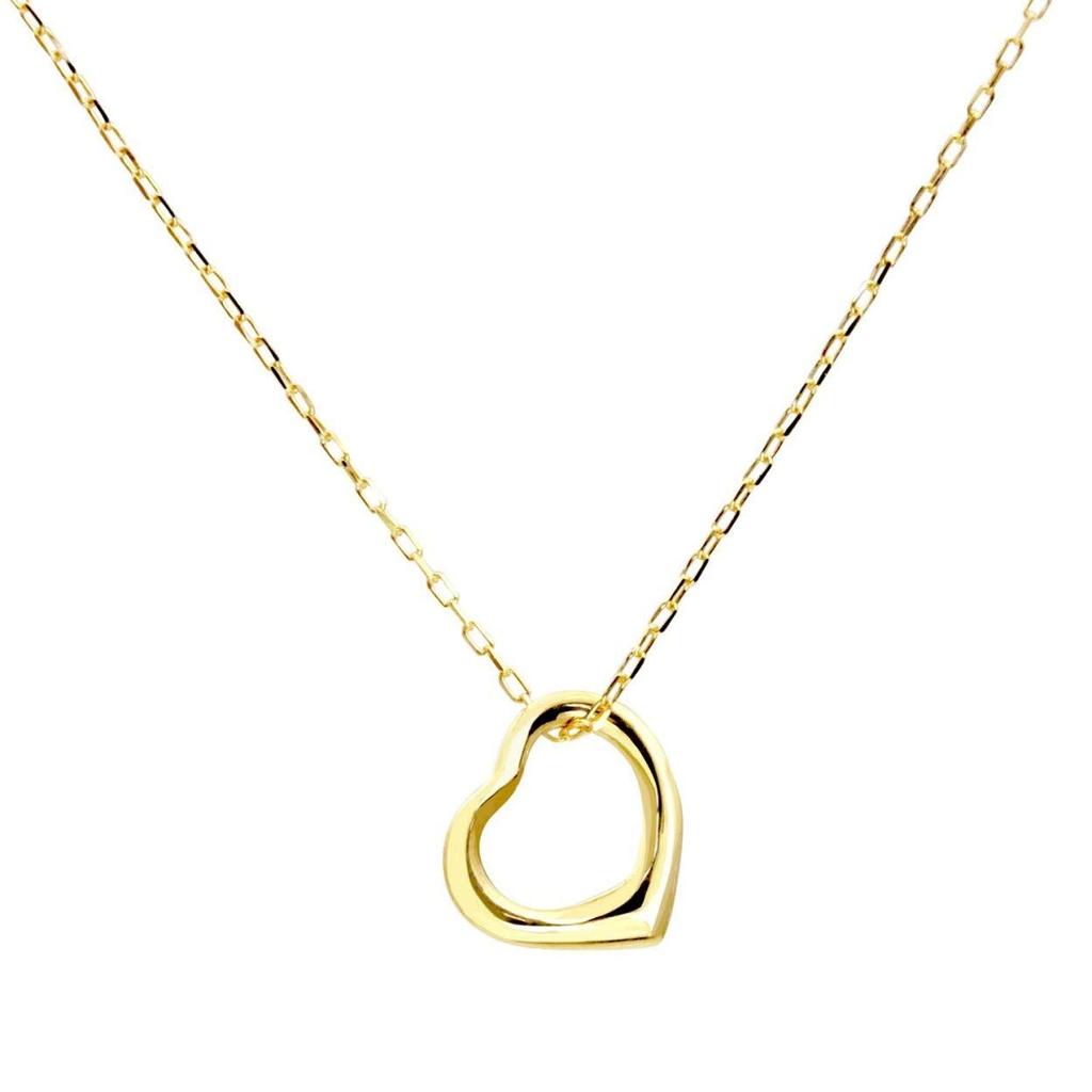 Sears Open Heart 18K Yellow Gold Necklace sp56-0002-yg
