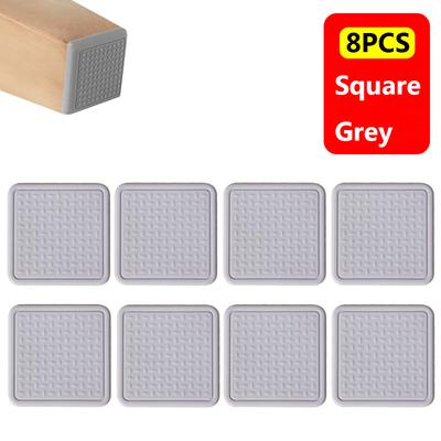 8PCS Mute Silicone Table Leg Caps Furniture Leg Pad Sofa Floor Protector Chair Feet Cover