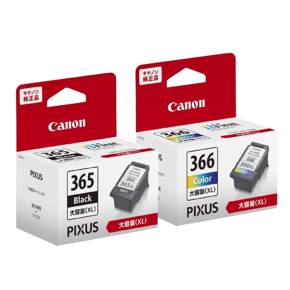 

Canon FINE cartridge capacity capacity 3 set [Genuine product] BC-365XL (large black) + BC-366XL (large colors) чорний