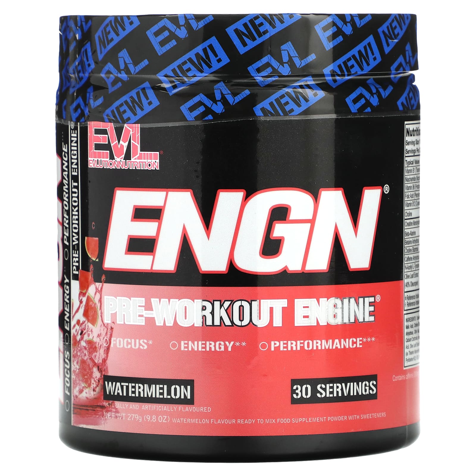 

Engn, Pre-Workout Supplement, Watermelon Flavor, 279G(9.8Oz)