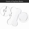 20/30pcs clear pressed acrylic blank,dog bone diy ornament clear pressed acrylic disc,wall decor holiday label holiday decor