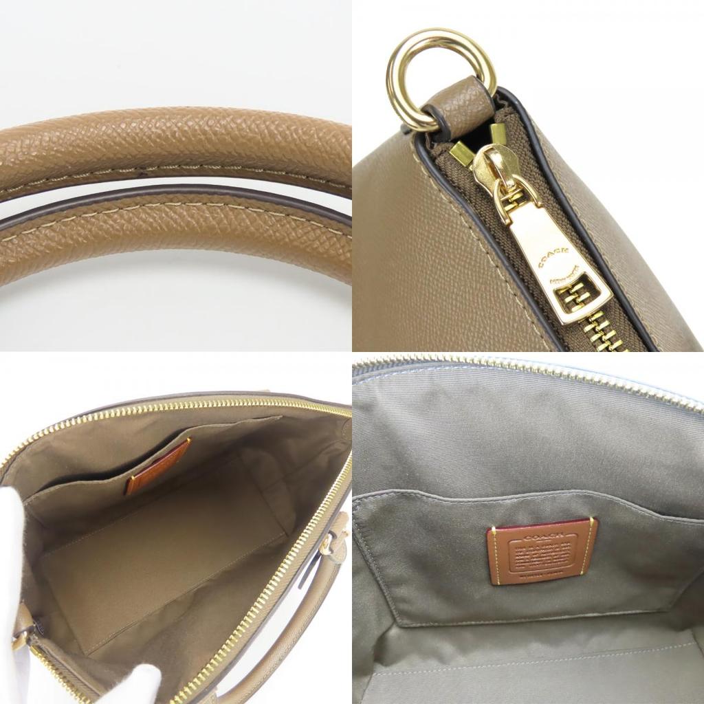 Used COACH Handbag Sadie Satchel CCM70 leather Brown Dark marks color