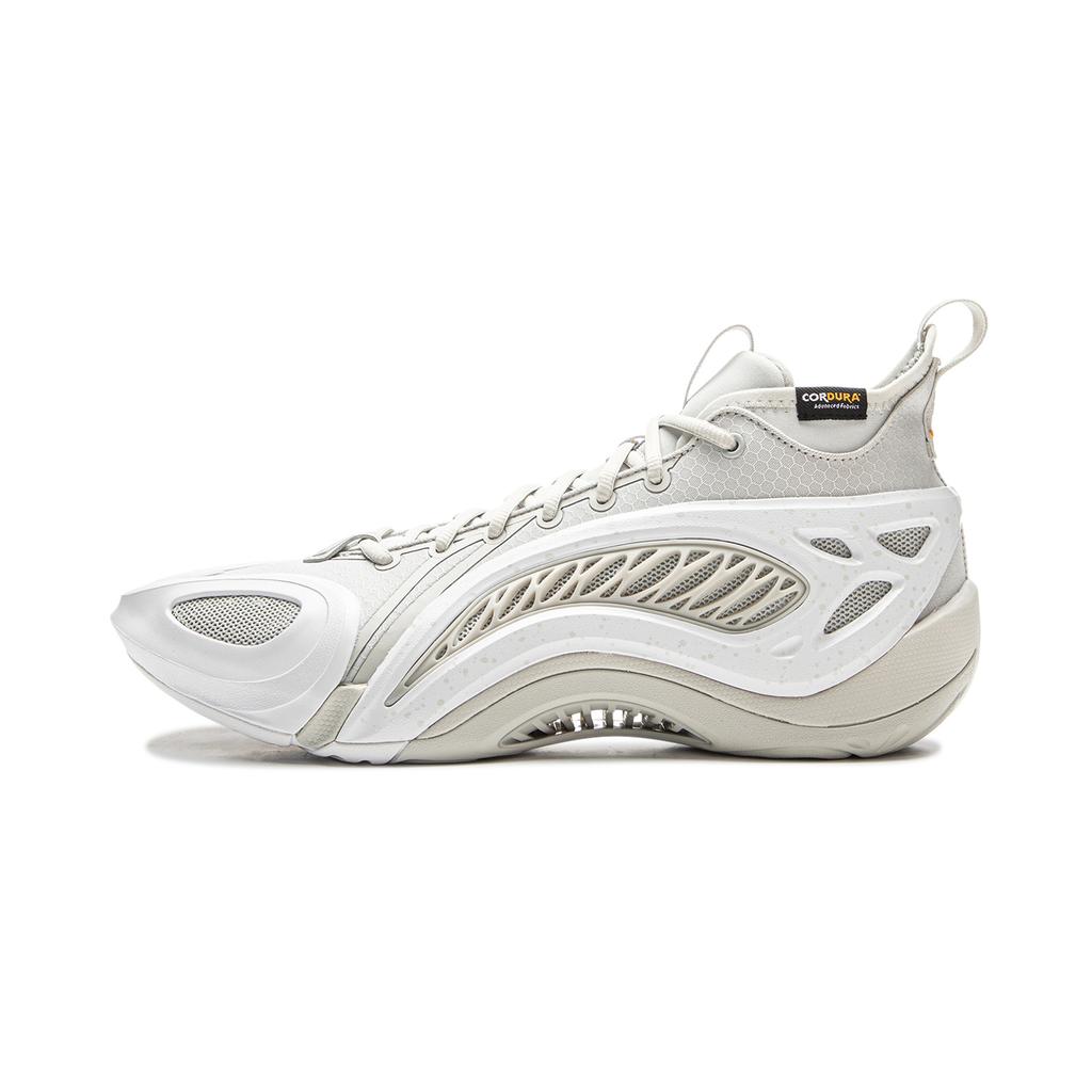 Li Ning BadFive Air 1 Super Basketball Shoes Men's Mid top Waterdrop Gray ABFV037-7