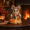 Figura de Fantasma Patchwork Iluminada de Halloween yangyizhi, Lazo Luminoso con Linterna de Calabaza, Lámpara de Fantasmas Decoración para Fiesta Festiva