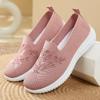 2024 Spring New Cloth Shoes Embroidered Mother's Shoes Shallow Mouth One Step Women's Shoes