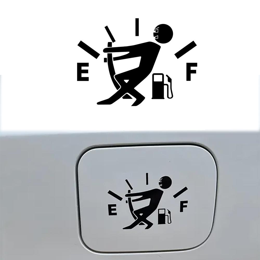 Grappige Auto Stickers Trek Brandstoftank Wijzer Reflecterende Sticker Hoge Benzine Sticker Brandstofmeter Leeg Stickers Sticker Auto Exterieur
