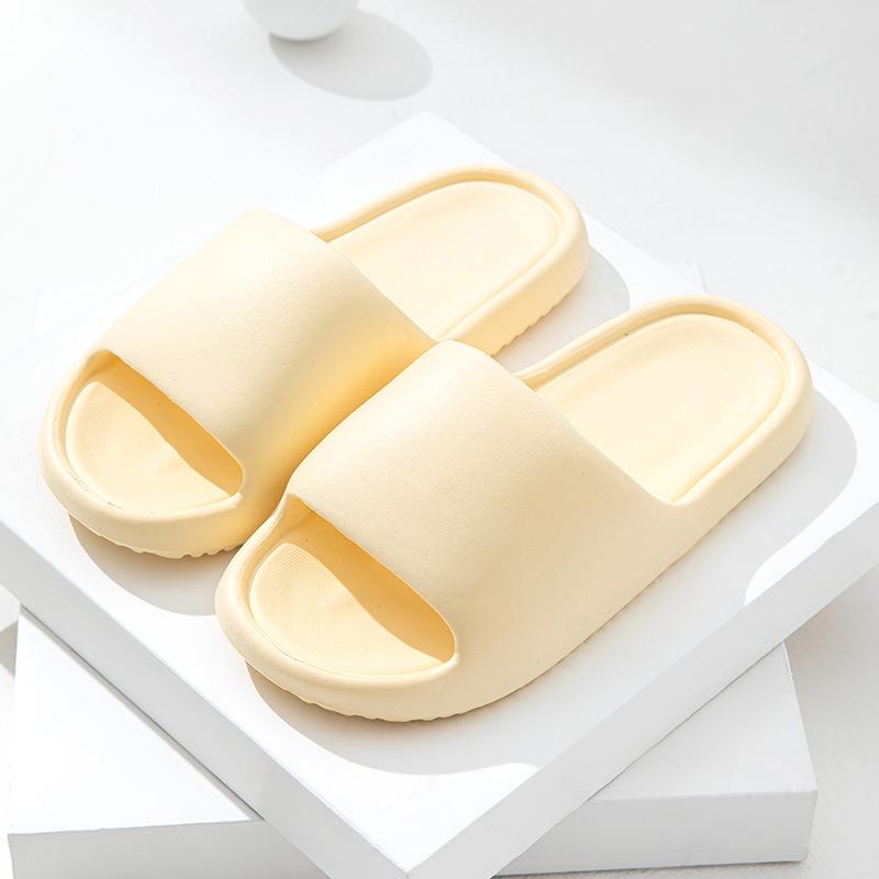 Summer Anti-Slip Thick Bottom Slippers for Couples: Trendy, Comfortable, and Cool for Home or Bathroom Use