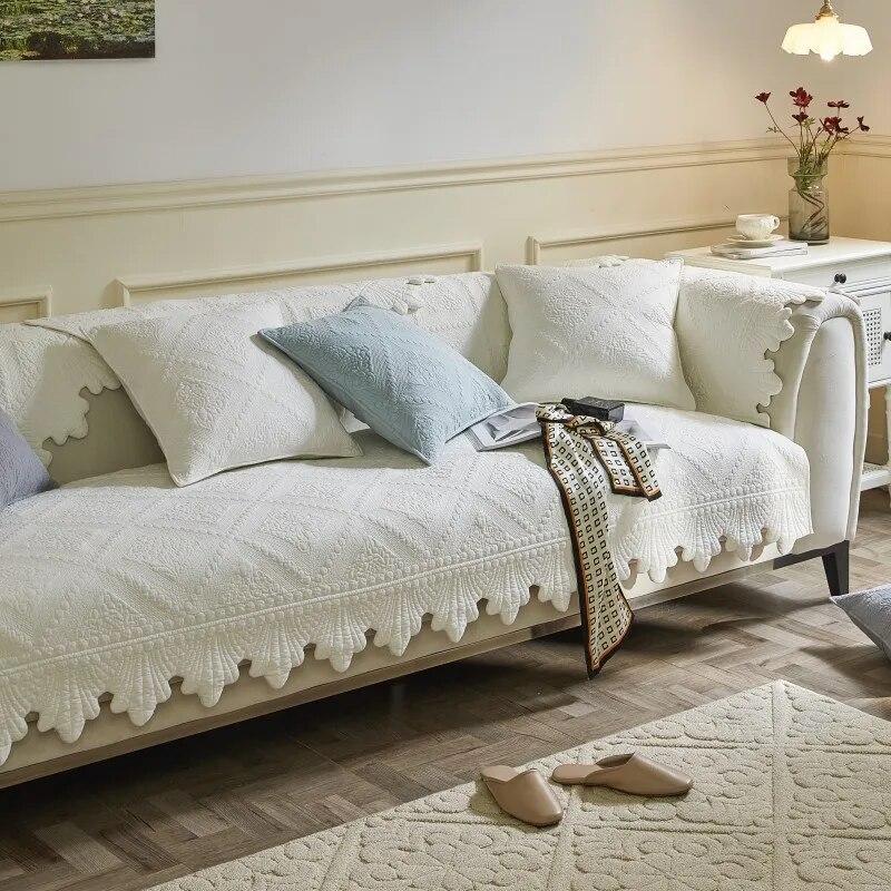 

Подушка для дивана для гостиной, хлопковое Нескользящее жаккардовое полотенце для дивана, чехол для дивана, секционный чехол для дивана, защита для дома, проживания в семье 70x70cm 1pcs