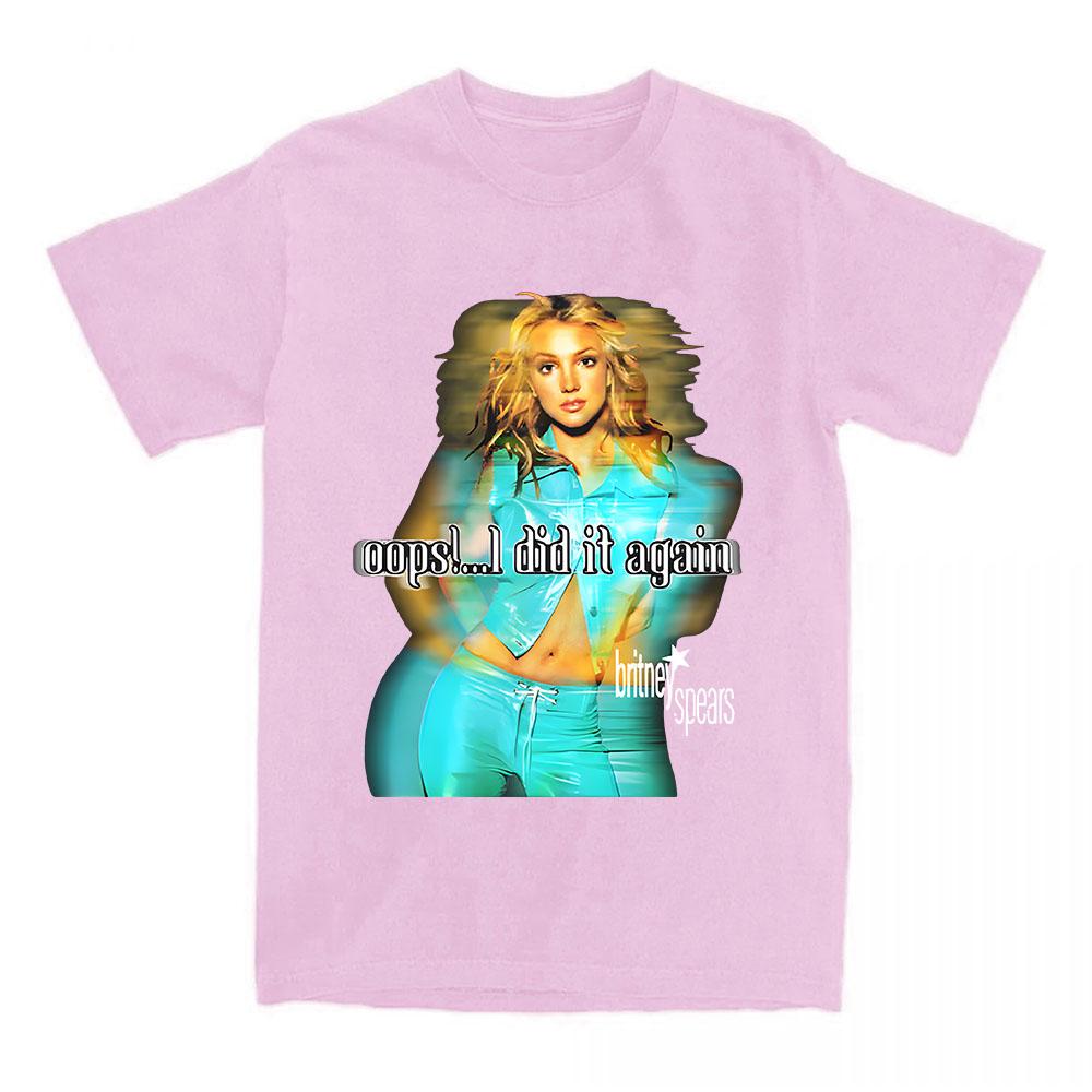 2025 Album Oops!... I Did It Again T-shirt Singer Graphic Tshirt Women Men Clothes Summer Cotton Unisex Streetwear