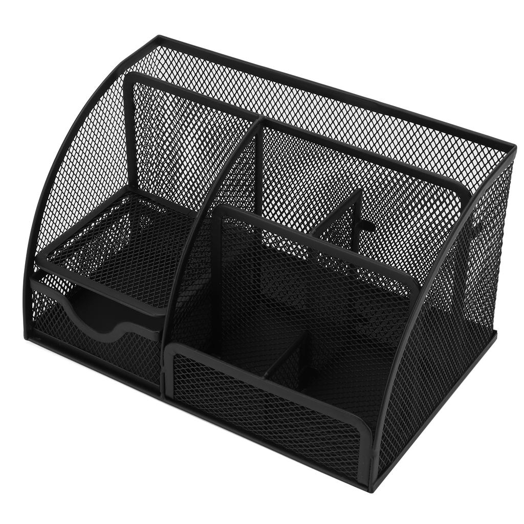 Small Desk Organizer Simple Design Multifunction Sturdy Durable Rustproof Metal Pen Organizer for