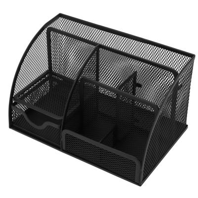 Petit Organisateur de Bureau Design Simple Multifonction Robuste Durable Métal Inoxydable Organisateur de Stylos pour