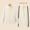 Women's Spring & Autumn Casual Running Two-Piece Set: Long Sleeve Top & Loose Pants, Breathable & Fashionable