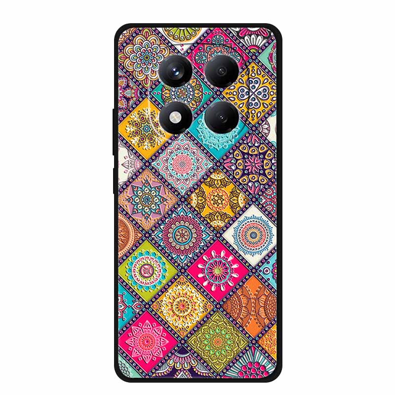 3D Flowers Emboss Fundas For Redmi Note 15 5G (China) Case Soft Silicone Phone Cases For Note 15 5G For China Covers Shell Coque