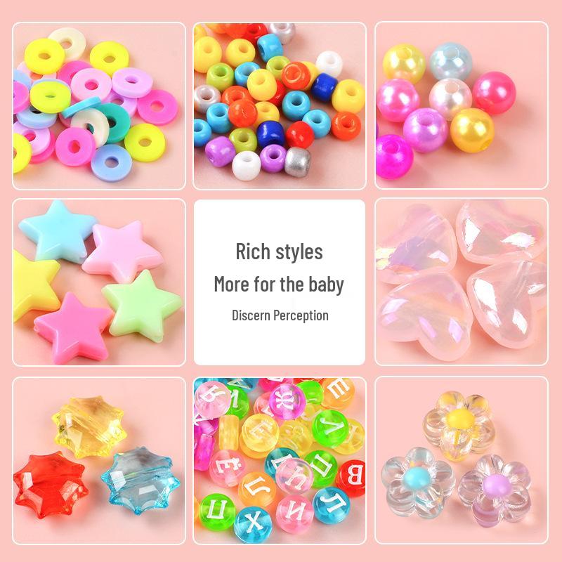 25-Grid Glass Rice Beads DIY Set: Children's Handmade Necklace & Bracelet Beading Kit