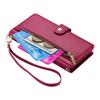DF-011 For Google Pixel 9a Case Zipper Pocket Wallet Leather Phone Cover with Straps