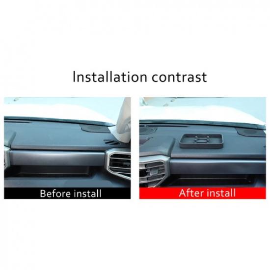 Car Front Dashboard Storage Box Tray Trim For Toyota Tundra -23