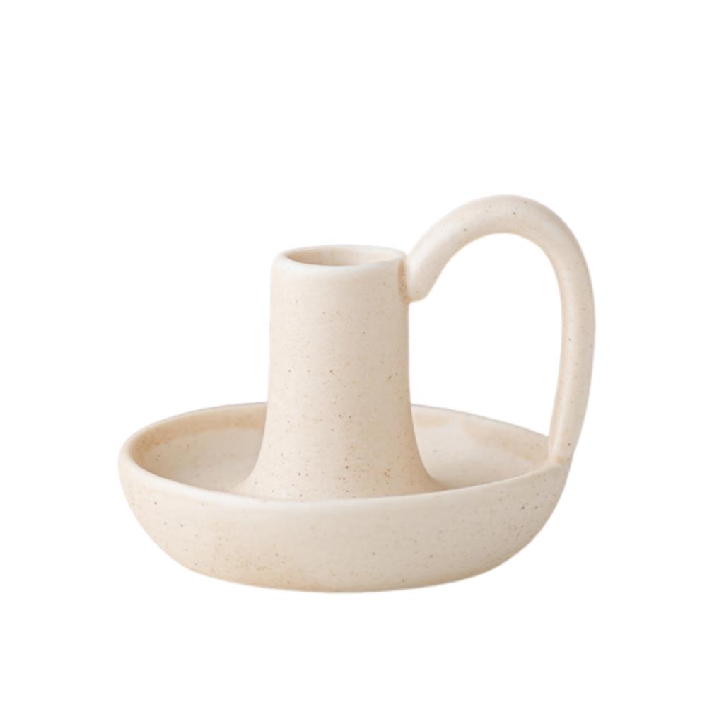 Elegant Tea Cup Candle Holder European Style Minimalist Candle Stands Ceramic Candlestick  Party