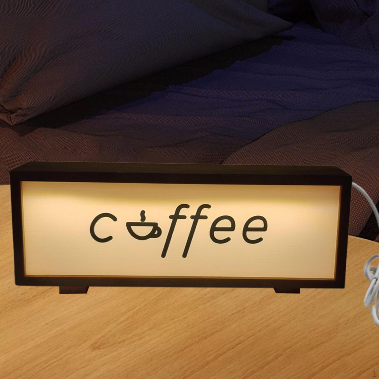 

Световая рама для кофейного бара с настольной лампой для декора спальни Brown