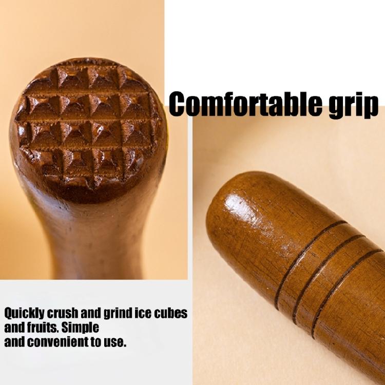Wooden Juices Hammer Ergonomic Press for Professional Bartenders and Home Use Efficient Drink Preparation Tool