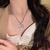 New Chinese Zen Ethnic Style Butterfly Necklace Women'S High Sense Retro Collarbone Chain Sweater Chain Accessories
