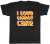 I Love Carrot Cake Mens T-Shirt Bake Baker Baking Dessert Tee Gift