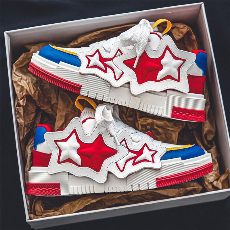 Hochwertige personalisierte Promi-Schuhe, Herrenschuhe mit niedrigem Schaft, Modische neue dicke Sohlen, Neue Sportschuhe mit Höhenerhöhung