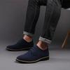 Men Casual Shoes Lace Up Oxfords Business Formal Dress Leather Shoes Derby Shoe Black Platform Sneakers