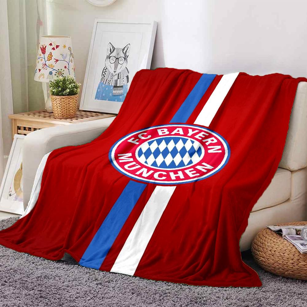 Bayern Munich Theme Printed Blanket - Perfect for Couch, Bed, Travel & Outdoor Use | Machine Washable, Cozy & Durable.