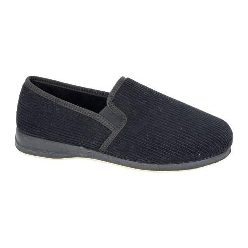 Sleepers Mens Phil Cord Twin Gusset Slippers