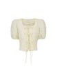 Amadyu Crinkle Puff Blouse_Lemon Cream