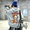 Latest vintage Y2K teddy bear double-sided printed hooded pullover hoodie for boys and girls,casual top for children of all ages