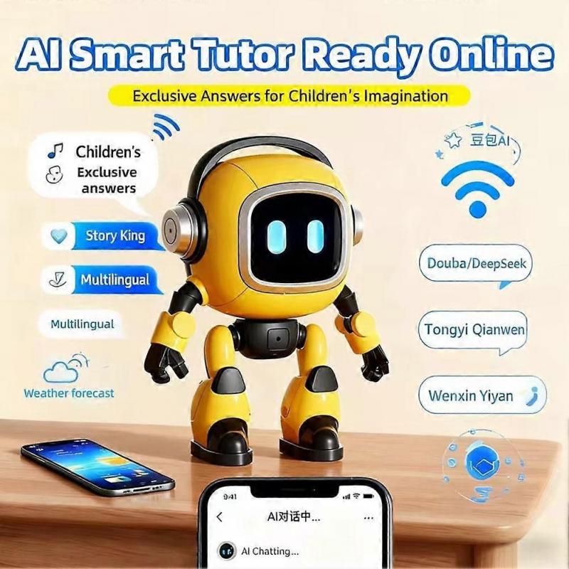 KI-Roboter, Emo-Roboter-Spielzeug, GPT, Geschenk für Menschen mit Demenz, Intelligent