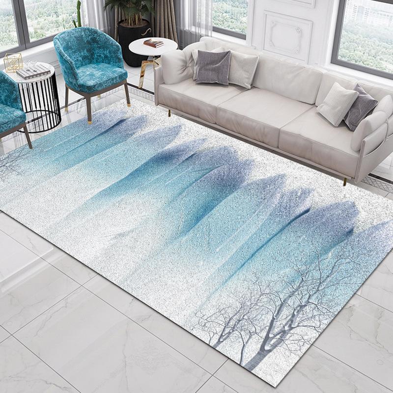 Druckteppich Wohnzimmer Große Fläche Rutschfester Teppich Schlafzimmer Zimmer Nachttischdecke Wohnkultur Zubehör